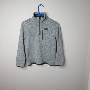 Patagonia 1/4 Zip Heather Gray Fleece Zip Pocket
